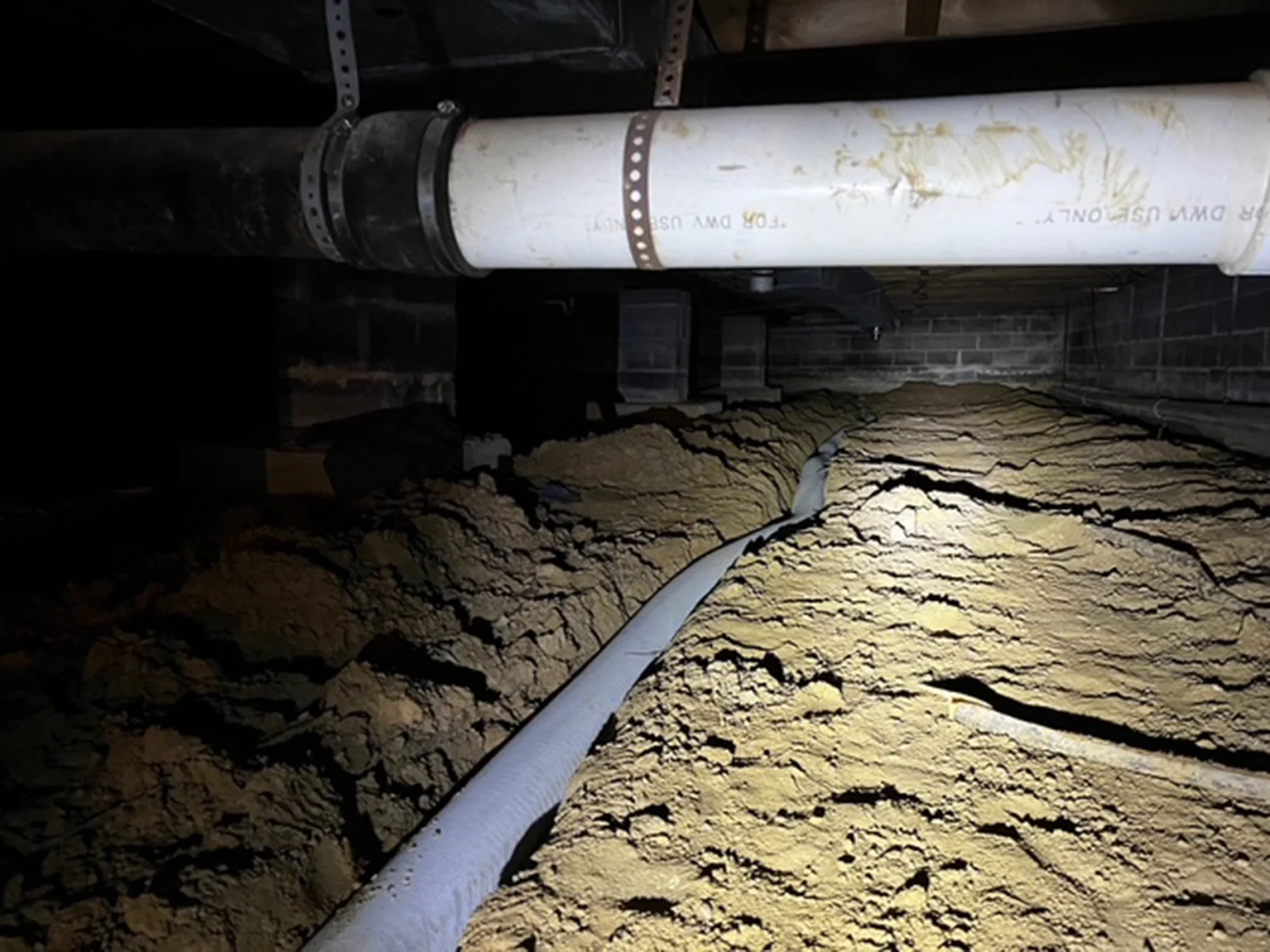 Crawlspace Drainage Solution